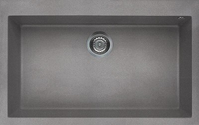 Lavello da Incasso 1 vasca - Monovasca Sopratop 79 x 50 cm finitura Granitek Cemento 48 QUADRA 130 Elleci LGQ13048  
