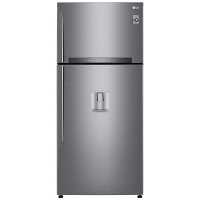 Frigorifero Libera Installazione Smart Doppia Total No Frost Porta Classe E Door-Cooling Wi-Fi Maniglie a barra Drink Dispenser Inox Platinum LG GTF744PZPZD