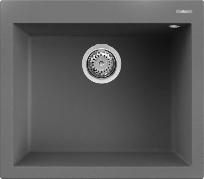 Elleci LKQ10599 Lavello da Incasso 1 vasca - Monovasca Sopratop 57 x 50 cm finitura Keratek Dark Grey 99 Quadra 105