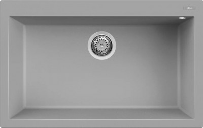 Elleci LKQ13097 Lavello da Incasso 1 vasca - Monovasca Sopratop 79 x 50 cm finitura Keratek Light Grey 97 Quadra 130