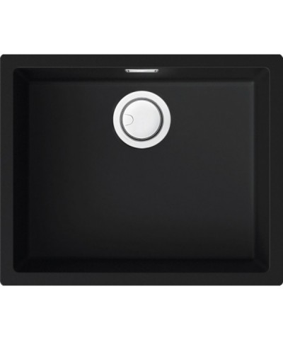 Lavello 1 Vasca 556x456 Nero Black Keratek Elleci ZEN 105 LKZ10586 