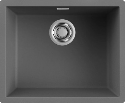 Elleci LKZ10599 Lavello Cucina 1 vasca - Monovasca Sopratop - Sottotop 556 x 456 cm Keratek Dark Grey 99 ZEN 105