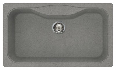 Elleci LMF36073 Lavello da Incasso 1 vasca - Monovasca Sopratop 863 x 503 mm finitura Granitek Metal Titanium 73 Fox 360