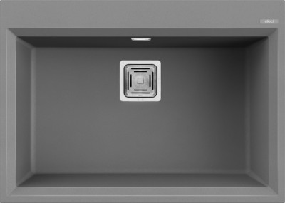 Elleci LMK12073 Lavello da Incasso 1 vasca - Monovasca Sopratop 70 x 50 cm finitura Granitek Metal Titanium 73 KARISMA 120