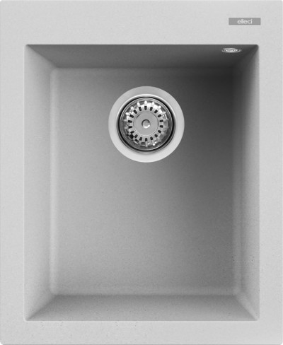 Elleci LMQ10079 Lavello da Incasso 1 vasca - Monovasca Sopratop 41 x 50 cm finitura Granitek Metal Aluminium 79 Quadra 100