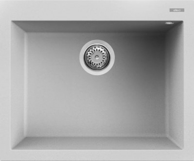 Elleci LMQ11079 Lavello da Incasso 1 vasca - Monovasca Sopratop 61 x 50 cm finitura Granitek Metal Aluminium 79 Quadra 110