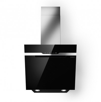Elica MAJESTIC @ BL/A/60 PRF0117381B Cappa a Parete 60 cm Vetro Nero e Acciaio Inox 