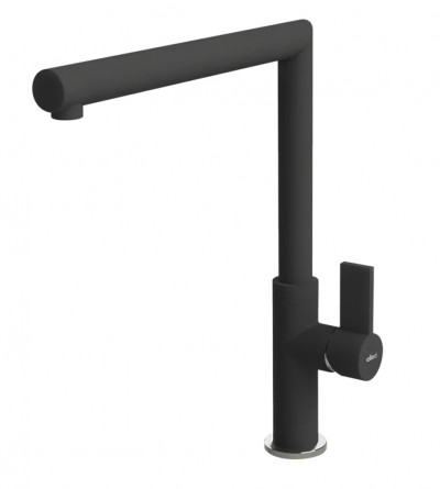 Elleci MGKARE40 Miscelatore monocomando Cucina con canna girevole Ares finitura Granitek Matt Nero 40 