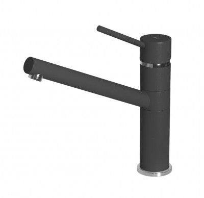 Elleci MGKSAV59 Miscelatore monocomando Cucina con canna girevole Sava finitura Granitek Classic Antracite 59