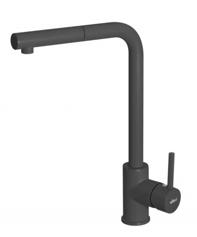 Elleci MGKTRP59 Miscelatore monocomando Cucina con canna girevole e doccetta estraibile Trail Plus finitura Granitek Classic Antracite 59