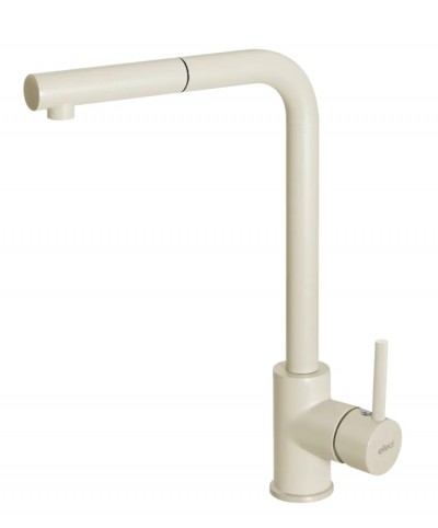 Elleci MGKTRP62 Miscelatore monocomando Cucina con canna girevole e doccetta estraibile Trail Plus finitura Granitek Classic Bianco Antico 62