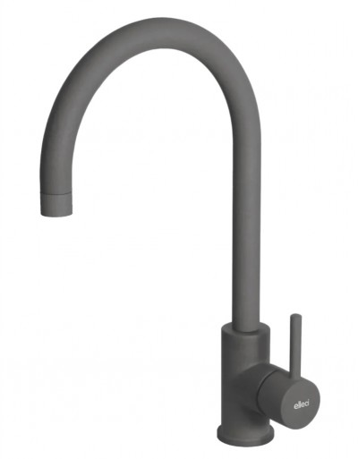 Elleci MKKCLO99 Miscelatore monocomando Cucina con canna girevole Cloud finitura Keratek Dark Grey 99