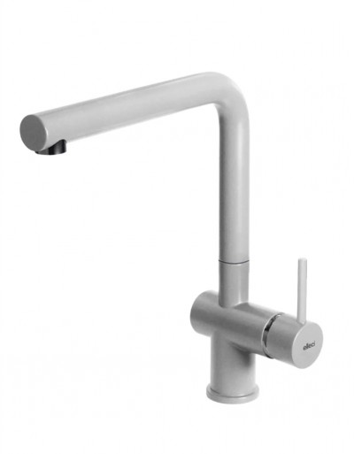 Elleci MMKSTR79 Miscelatore monocomando Cucina con canna girevole Stream finitura Granitek Metal Aluminium 79