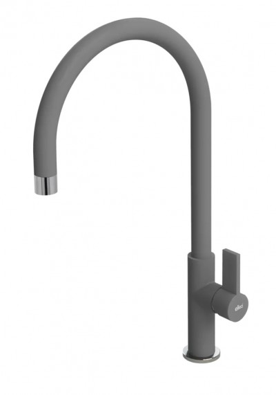 Elleci MMKVTA73 Miscelatore monocomando Cucina con canna girevole Volta finitura Granitek Metal Titanium 73