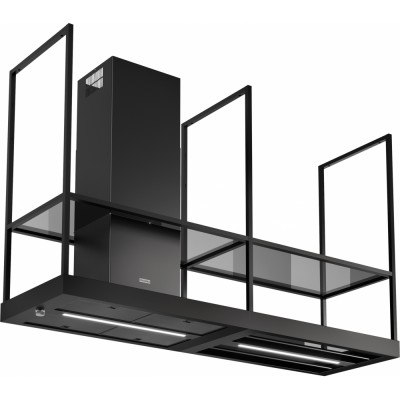 Cappa ad Isola 180 x 52 cm Black Matt Franke Mythos T-Shelf FMY BK MATT F180 - 325.0678.073