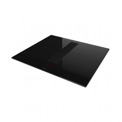 Elica NIKOLATESLA VELVET BL/A/83  PRF0196872 Piano Cottura Incasso ad Induzione Nero 4 Zone Bridge con Cappa Integrata 83 cm 