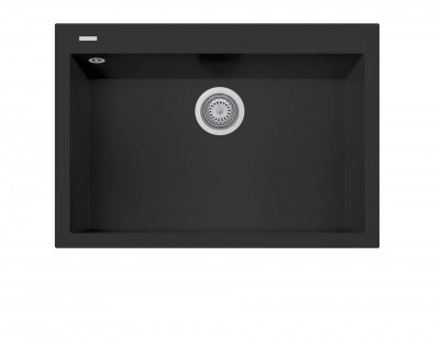 ON7610 Lavello 1 vasca Plados Serie One 76-10 code 70 ULTRAGRANIT BLACK MATT