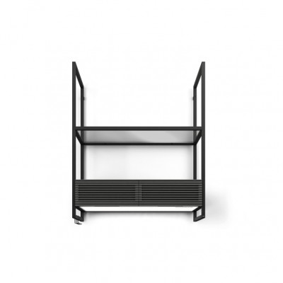 Elica OPEN SUITE BL MAT/F/80 - PRF0166703A Cappa Parete 80 cm Modulare Componibile Nero Effetto Soft Touch 