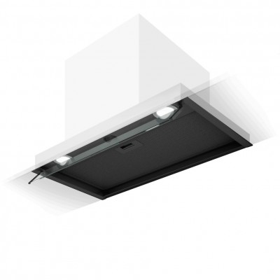 Cappa Incasso 90 cm Nero Effetto Soft Touch Elica BOXIN LX/BL MAT/A/90 - PRF0172167
