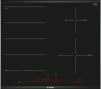 Piano Cottura da Incasso Induzione 60 cm 4 Zone Flexinduction Serie 8 Bosch PXE675DC1E