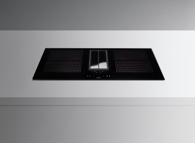 Piano Cottura Incasso ad Induzione con Cappa Integrata 84 cm 4 Zone Flex Vetroceramica Nero FALMEC Quantum Easy - CUZQ90.01P8#ZZZN461F