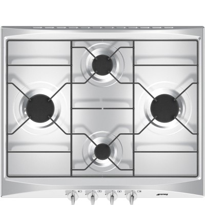 Piano Cottura da Incasso 4 Fuochi 60 cm Inox SMEG S264X2