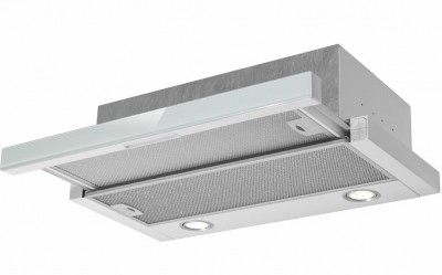 Cappa Incasso sottopensile con frontalino estraibile 60 cm Verniciato Metal Grey Frontale Inox Classe D Tecnowind S4  60 - K124R0595