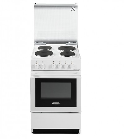 De Longhi Cucina Elettrica SEW 554 PN 4 Piastre Elettriche Forno Elettrico Statico Classe B Dimensioni 50 x 50 cm Colore Bianco