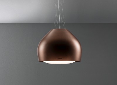 Cappa Isola Sospensione Diametro 54 cm Acciaio verniciato Rame anticato Circle.Tech. FALMEC Sophie - CSWN54.E0P7#ZZZA461F