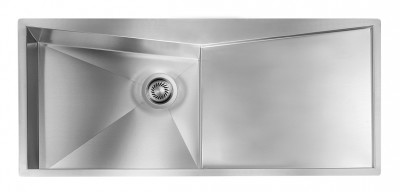 Lavello da Incasso 1 Vasca con Gocciolatoio 116 x 50 cm Slim Acciaio Inox Satinato Vasca a Sinistra SPACE CM 012869.S2.01.2033 - 012869SCSSP