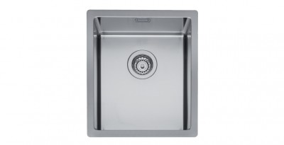 Apell SZ38FSFR Lavello da Incasso 1 Vasca Sottotop - Filotop 38 x 44 cm Acciaio Inox Spazzolato Spazio R15