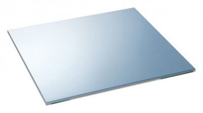 Coperchio scorrevole in vetro finitura Silver 430 x 394 mm per Lavelli Serie Sinphonia Apell TPD43FS 