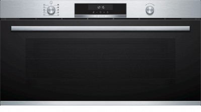 Forno da Incasso Multifunzione Elettrico 90 cm Inox Vetro Nero Serie 6 Bosch VBC5580S0