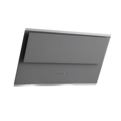 Cappa a Parete 55 cm Vetro temperato lucido Grigio doppia area di aspirazione e pulsantiera touch FALMEC Verso - CVXN55.E0P2#ZZZA491F