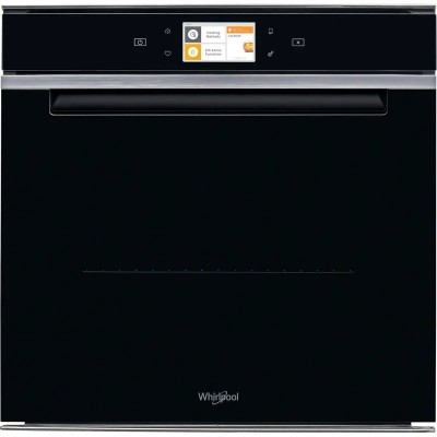 Forno da Incasso Multifunzione Elettrico Vapore 60 cm Vetro nero e profilato inox Classe  A+ Whirlpool Linea W11 Collection W11I OP1 4S2 H 