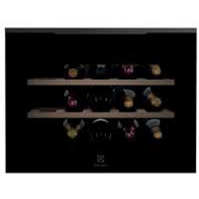 Electrolux Serie 800 KBW6H Cantinetta Vino da Incasso 15 Bottiglie Classe F Cellar PRO 5 Altezza 45 cm Estetica Pure Black Nero in vetro